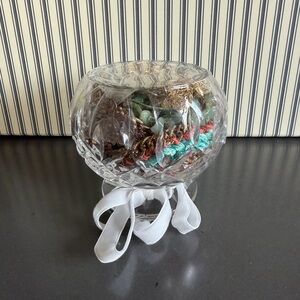 “Boho or Bust” Jewelry in Small Lead Crystal Bowl